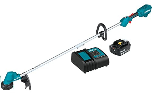 Makita XRU23SM1 Lithium-Ion Brushless Cordless 18V LXT 13 String Trimmer Kit (4.0Ah), Teal
