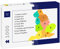 Lais Jigsaw Puzzle Colourful map of England with outline on white background 1000 Pieces