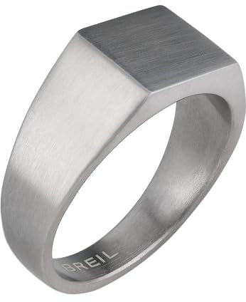 Breil Gioiello TJ3028 collezione GRITTY, ANELLI da UOMO in ACCIAIO colore ARGENTO misura 25 con SENZA PIETRE