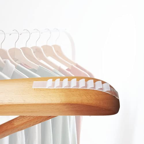 BigCheer Anti-Rutsch-Klebestreifen - 100 Stück, Silikon, transparent, am Kleiderbügel befestigt