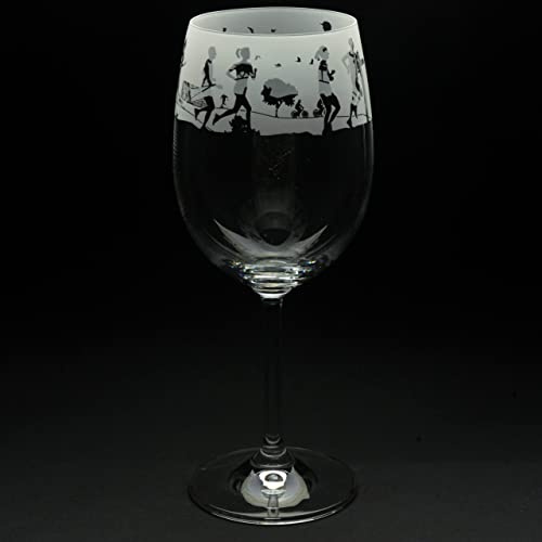 Milford Collection Animo Glass 35cl Wine Glass - Running