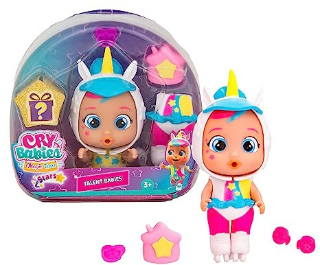CRY BABIES MAGIC TEARS Talent Dreamy, Mini Bambola Collezionabile con Abito Personalizzato in Base al suo Talento, Regalo Ottimo per Bambini di 3 Anni o Più