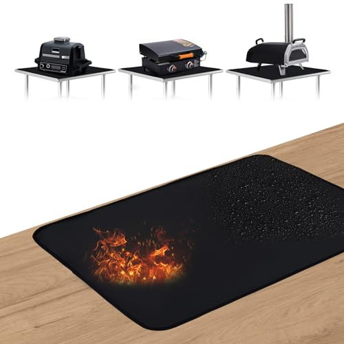 Hitzebeständige Grillmatte für Arbeitsplatte, 0,8 mm dick, 61 x 78,7 cm
