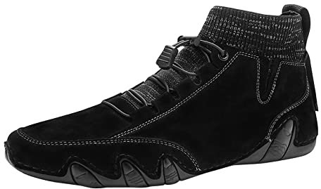 Stivali Uomo Moto Stivali Uomo Alti Neri Scarpe Uomo 43 Stivali Uomo Pelle di Serpente 2023 Sneakers Platform Donna Nero-C 28.99