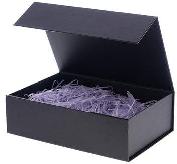 Schwarze Geschenkbox 31x24x12cm Geschenkbox mit Deckel Groomsmen Graduierung dekorative Boxen mit Deckel Halloween