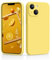 CALOOP Slim-Fit for iPhone 13,Sturdy Shockproof Hard Frame Cover with Anti-Scratch Microfiber Lining,Skin Soft Liquid Silicone,Full Protection for Screen and Camera Lens(Lemon Yellow)