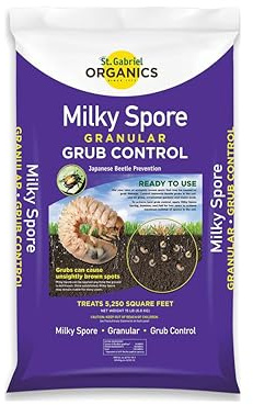 St. Gabriel 80015 Organics - Granuli di spore lattiginose, Insetticida Biologico, copertura di 5250 m²