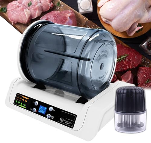json2xml Fleisch- Und Gemüse-Vakuum-Tumbler-Marinator – Automatisch, Set Enthält 56 Nadeln, Fleischklopfer Aus Edelstahl, Fleisch-Vakuum-Marinator Für Den Privaten Oder Gewerblichen Gebrauch
