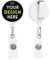 Bobina porta badge personalizzata con clip in PCV Bobina porta badge personalizzata Infermiera con la tua foto/testo per impiegato, infermiere, medico, insegnante, studente