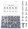 360 Stk M5 Edelstahl Innensechskant Schrauben Set, Senkkopfschrauben, Flachkopfschrauben für 3D-Drucker, metrische Maschine, 6 mm/8 mm/10 mm/12 mm/14 mm