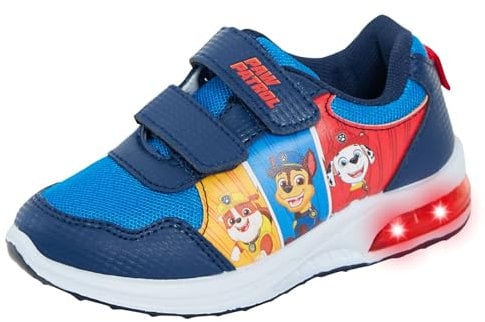 Paw Patrol Boys Light Up Sport Trainers Yellow/Blue/Red EU 28 / UK 10 Child
