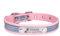 THAIN Personalised Reflective Cat Dog Collar with Name Plate Custom Engraved Cute Puppy Kitten Dog Cat Collars for Male Female Boy Girl Small Medium Large Dogs (Pink, XS)