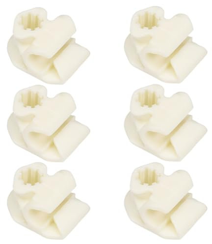 Anlseiod Bremsschlauch Clips für VW MK4 Golf Bora X6 Tdi Gti V5 V6 R32 Bremsleitung Halter Bremsleitung Befestigungen zur Befestigung des Bremsschlauchs(6 Stück Farbe:weiß)