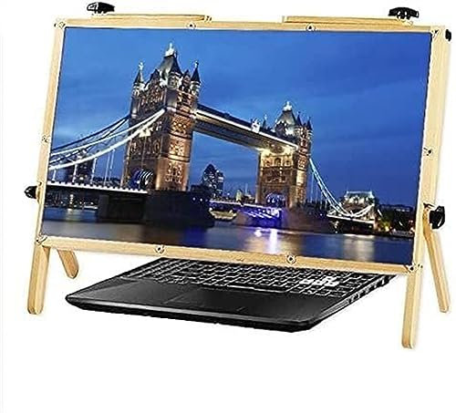 OYYMTE Computer-Bildschirmlupe for den Desktop, 22'' Anti-Blaulicht-Laptop-Displayschutz-Halterung, 3-fache Vergrößerungsglas-Anzeige