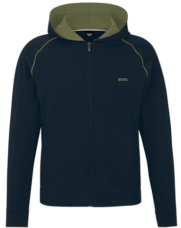 BOSS Men's Mix&Match Jacket H 10259900 01 Loungewear_Jacket, 406Dark Blue, L