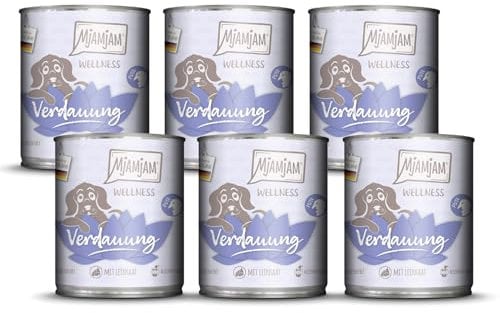 MjAMjAM - Premium Nassfutter für Hunde - Wellness - Verdauung - Pute, 6er Pack (6x800g), getreidefrei