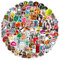 100 Stück stickers Graffiti Aufkleber Vinyl sthetische wasserdichte Sticker Wasserdicht Junge Aufkleber für Hydroflaschen, Wasserflasche, Laptop, Handy, Skateboard, Gitarre