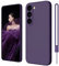 Samsung Galaxy S23 Plus Hülle, ElestBela Hanyhülle Samsung S23 Plus/S23+ Dünn Slim mit Microfiber, Kratzfeste Rundumschutz Case Schutzhülle Hülle für Samsung Galaxy S23 Plus Dunkel Violett