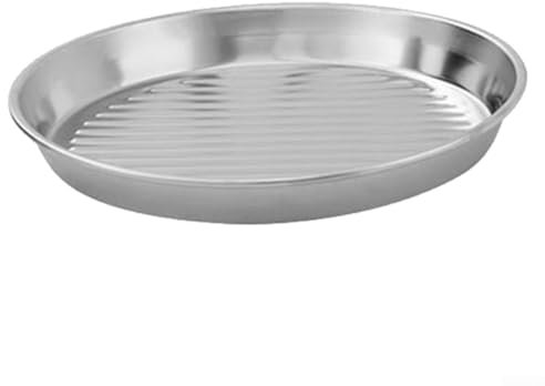 Pentola portatile per barbecue all'aperto, piastra in acciaio inox, vassoio da cucina per interni, padella per barbecue, pentola per barbecue coreano per grigliare pesce, verdure e carne (23,2 x 21