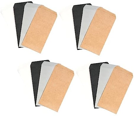 STOBOK 40stücke Kraftpapier Umschläge Leichte Leere Briefumschläge Für Dokumente Und Aufbewahrung Für Büro Und Zuhause Zufällige Farben