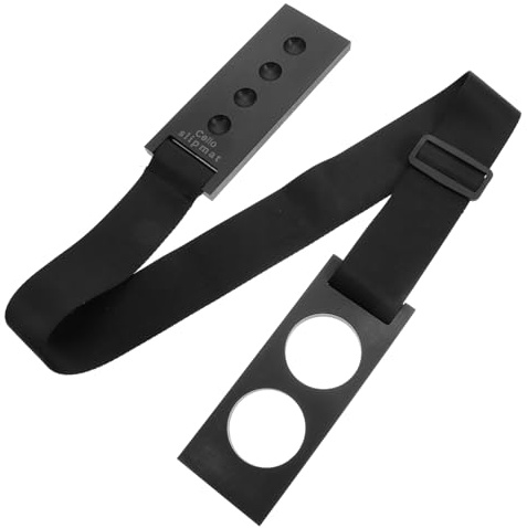 ERINGOGO Rutschfeste Cello Endstift Unterlage aus Gummi und Holz mit Verstellbarem Gurt Dickem Polster für Übung und Auftritt