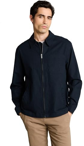 TOM TAILOR Herren Hemd-Jacke mit Leinen