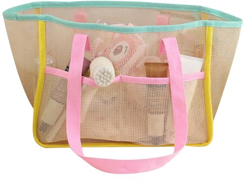 Générique Grand Sac De Plage En Filet - Sacs Tote de Plage pour Femmes,Organisation Et Rangement Tendance Pour Bouteilles D Eau Serviettes Accessoires De Voyage Piscine Été Pique Nique Vacances