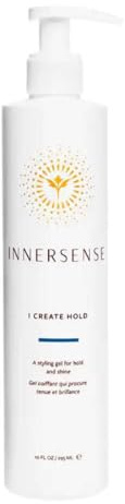 Innersense I Create Hold Styling Gel, Natural Aloe & Honey Based, Firm Hold & Shine, All Hair Types, Paraben Free, Citrus Scent 295ml