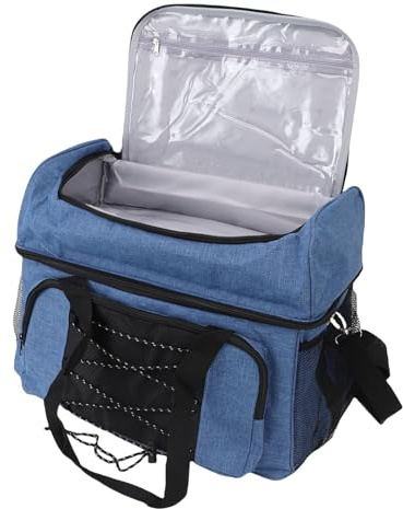 Bowling Ball Bag, Reinforced Bottom Sturdy Construction Double Zipper Smooth Operation Durable Handles for Men Women League Play Travel Tournament Use