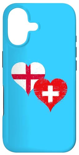 Fier Suisse Anglais Fans Un Drapeau Suisse Angleterre Génial Coque pour iPhone 17