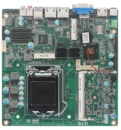 Scheda madre H81 B85 mini ITX Porta di rete Gigabit Macchina all-in-one di controllo industriale touch a basso consumo LVDS a 6 corde