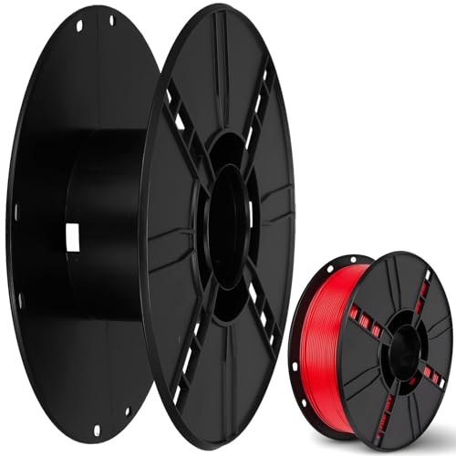Carrete de Cable Plástico Negro Compacto Portátil | Estructura Resistente, Diseño Ligero, Gestión de Cables, Adecuado para Exteriores