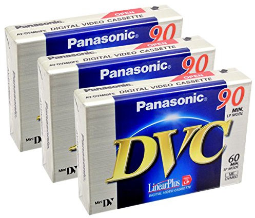 PANASONIC DVC 3x cassetta nastro digitale MiniDV da 60 min in SP e 90 min in LP
