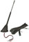 tomzz Audio 1000-043 Dachantenne 16V-Look AM/FM mit 450cm Kabel Verstärker DIN-Stecker Anti Noise Stab 23cm