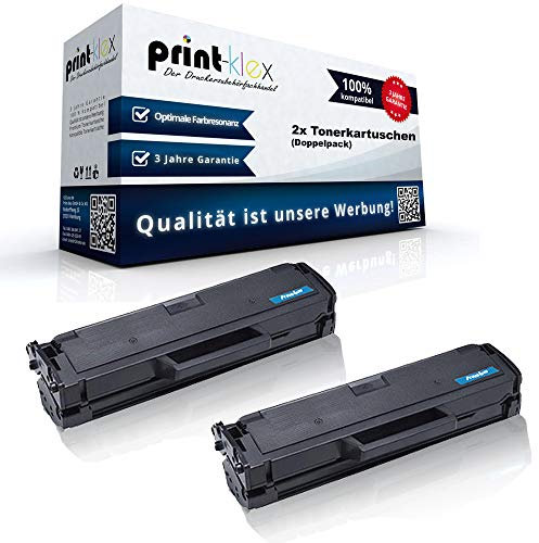 2X Print-Klex Tonerkartuschen kompatibel für Samsung Xpress M 2070 W Xpress M 2071 FH Xpress M 2071 FW Xpress M 2071 HW Xpress M 2071 Series Xpress M 2071 W MLTD111 MLT-D111 MLT D111 - Office Print S