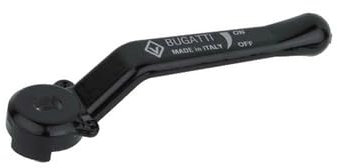 BUGATT Leva alluminio nera per valvole e rubinetti 1