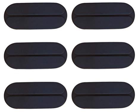 Healifty 6 stücke BH Strap pad silikon rutschfeste unsichtbare Mini silikon schulterkissen für mädchen Frauen Dame (schwarz)