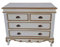 Antik Louises Barock Rokoko Stilmöbel Kommode Sideboard Kommodenschrank Sideboardschrank Farbe: weiß mit Gold Breite 96cm