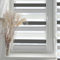 Home-Vision® DuoRollo Klemmfix, Doppelrollo ohne Bohren mit Klämmträgern, DuoRollos für Fenster und Türen (Weiß-Grau-Schwarz, B90cm x H220cm)