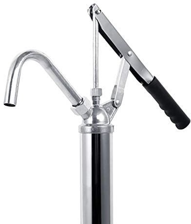 Oil Barrel Pump with Lever, Self Priming Rotary Hand Oil Pump Fuel Lever Barrel Drum Syphon Transfer
