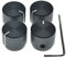 4-Pack 20mm Diam. Set Screw Style Aluminium Potentiometer Knobs 1/4 Universal Pot Control Knobs with Indicator for Guitar/Bass/AMP Amplifier