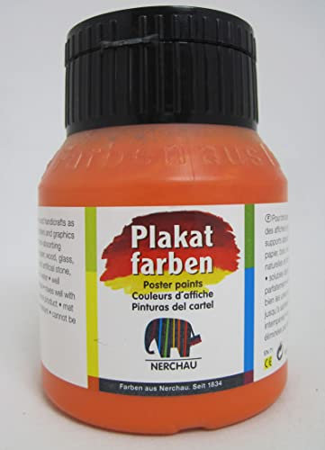 Nerchau Farben Plakatfarbe Orange 500ml