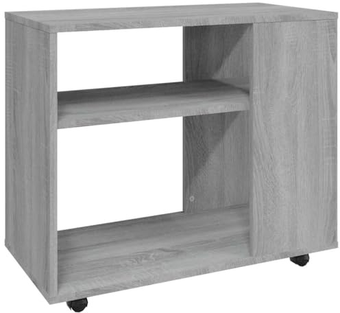 vidaXL Beistelltisch Couchtisch Wohnzimmertisch Kaffeetisch Sofatisch Teetisch Tisch Wohnzimmer Grau Sonoma 70x35x55cm Holzwerkstoff