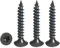 Drenky 50 viti per legno Torx, colore nero, viti M3 x 20 mm, con testa svasata, in acciaio inox A2, filettatura completa autofilettanti, viti universali Torx TX10