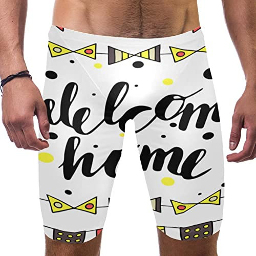 DAPHL Short de bain Welcome Home à séchage rapide pour homme, Multicolore, X-Large