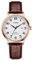 SINOBI Classique Affaires Montres pour Hommes Chiffres Arabes Easy Reader Montres de Poignet pour Hommes avec Calendrier Date Résistant à l'eau (Rosegold-Brown-Leather)