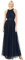 Anaya with Love Damen Ladies Maxi Dress for Women Halter Neck Long Sleeveless with Belt A Line Evening Gown Ball Prom Wedding Guest Bridesmaid Kleid, Navy Blue, 36
