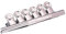 WAITLOVER Lot de 6 pinces à ongles incurvées en acier pour extensions d'ongles - Pinces à ongles en fibre de verre