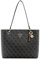 GUESS Damen Noelle Kleine Noel Tragetasche, Schultertasche, Kohle-Logo