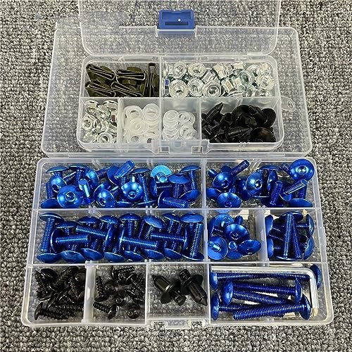 Kompatibel Mit Suzuki Für GSXR 600 750 1000 K1 K2 K3 K4 K5 K6 K7 K8 K9 K10 Motorrad Verkleidung Schraubenbolzen Kit Karosserie Muttern Schrauben Befestigungselement Schrauben Kit Motorrad ( Color : 3
